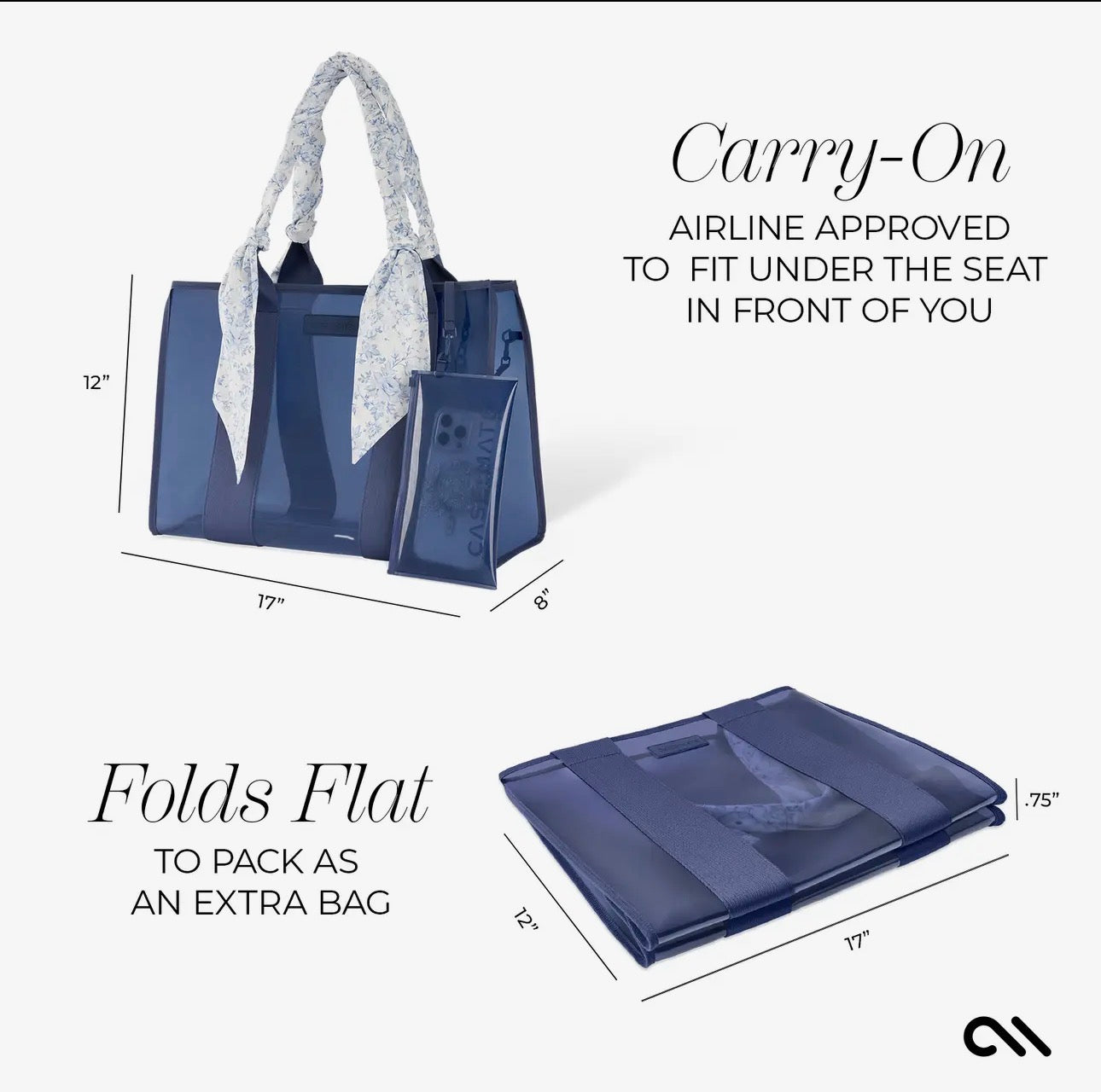 Jelly Tote Bag - Something Navy Twilly