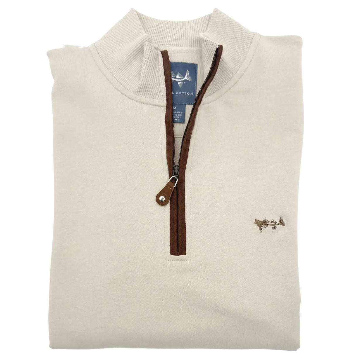 French Terry Quarter Zip - Beige