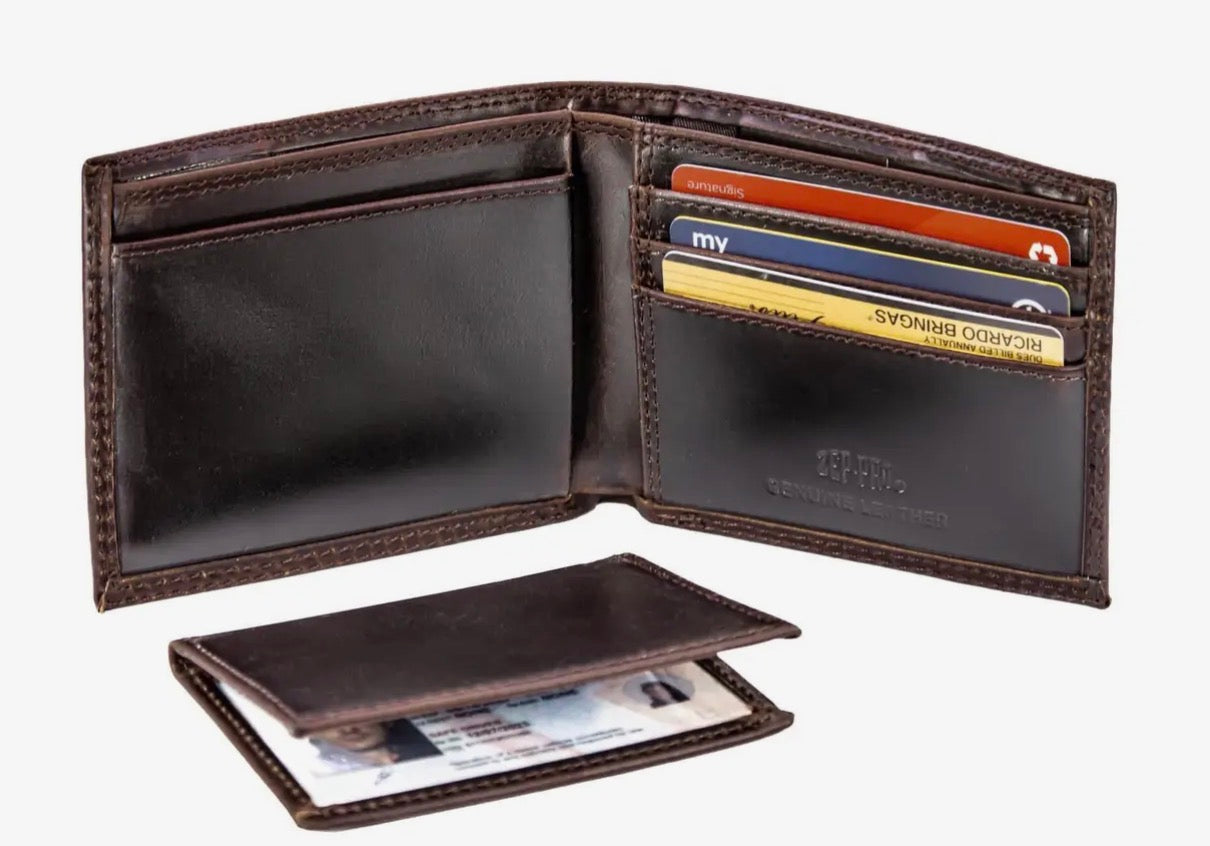 Zep-Pro Leather Bifold Wallet - Mississippi State Bulldogs