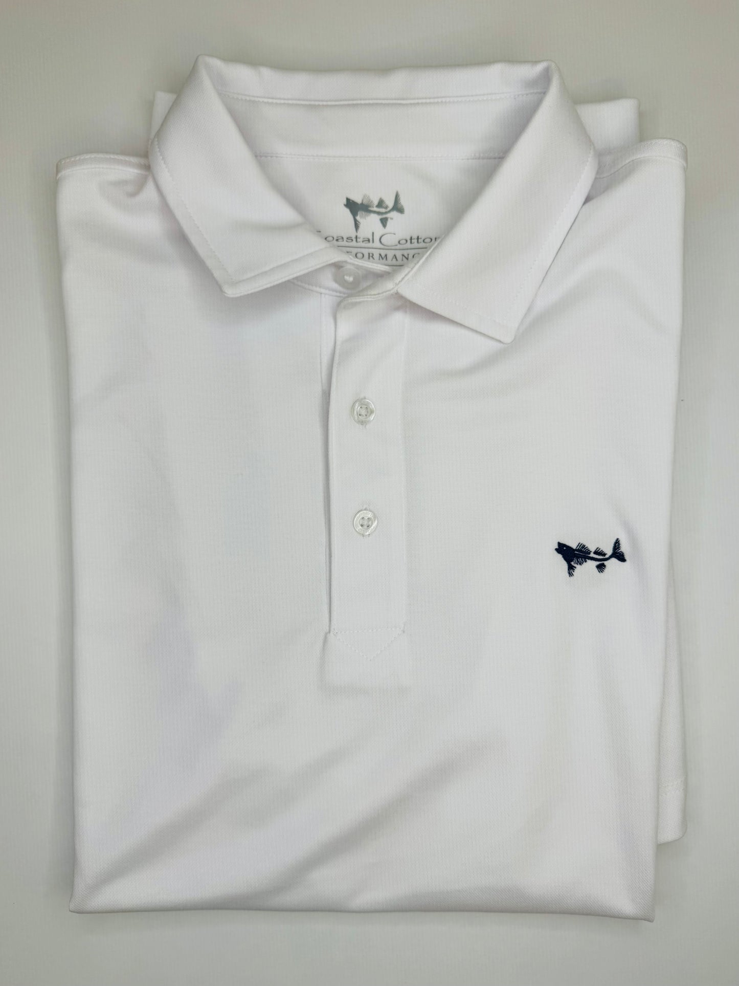 White Solid Polo