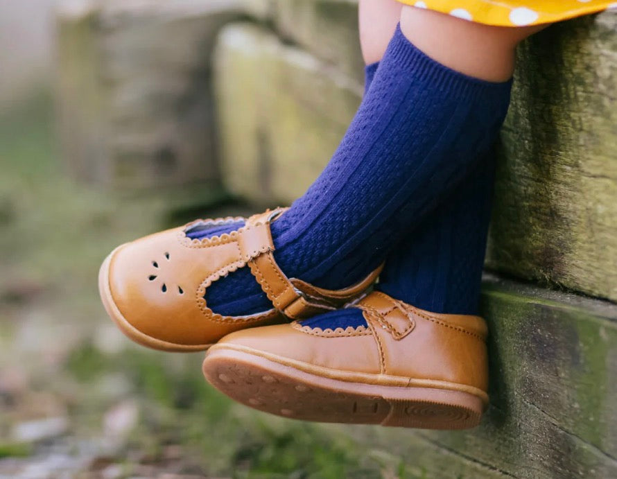 Dottie Scalloped T-Strap Mary Jane (Baby)