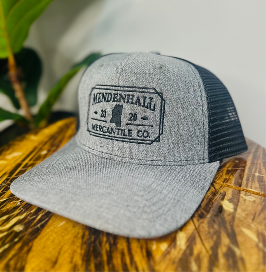Mercantile Trucker Hat - Heather Grey / Black