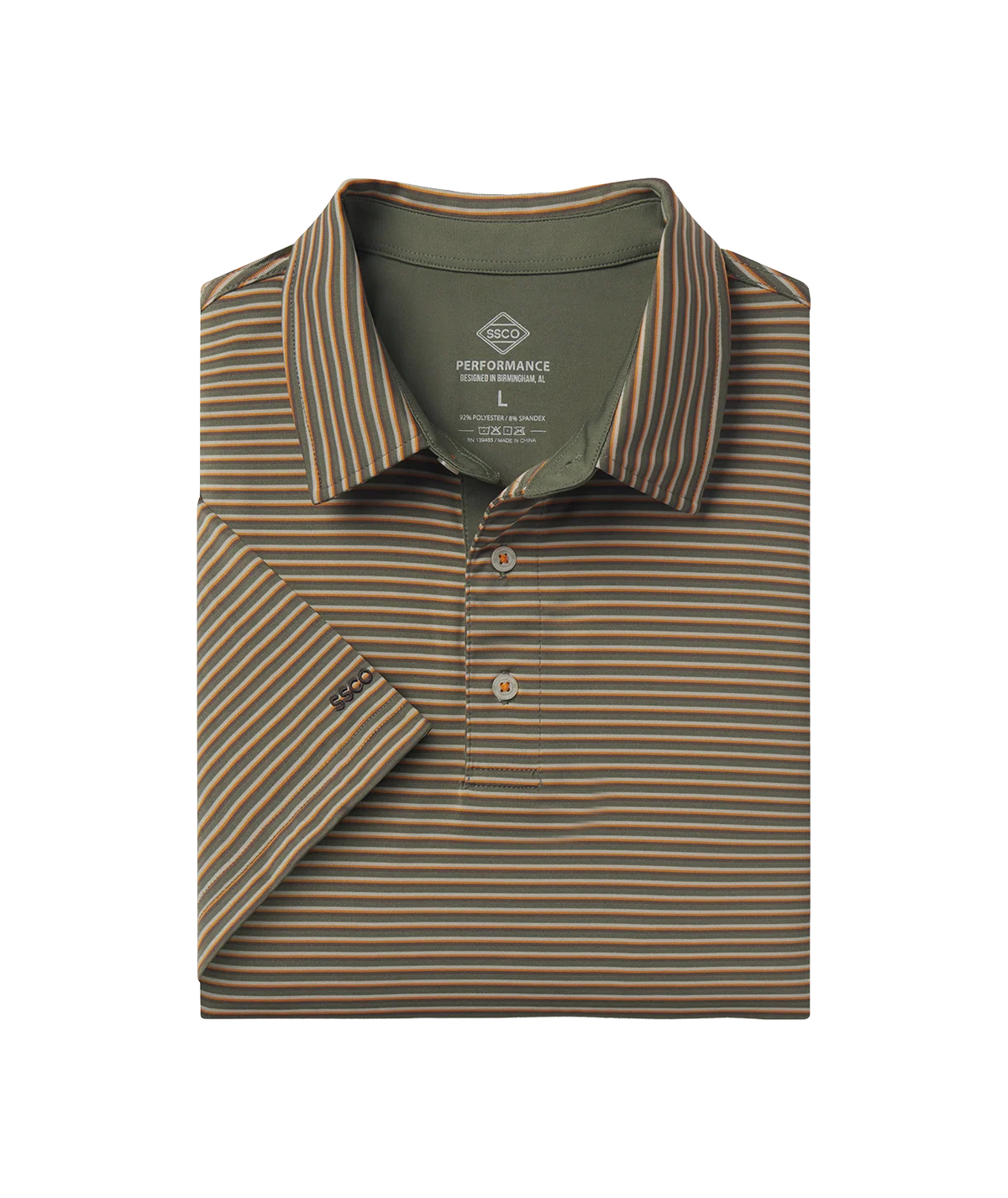 Crestline Stripe Polo - Marshland