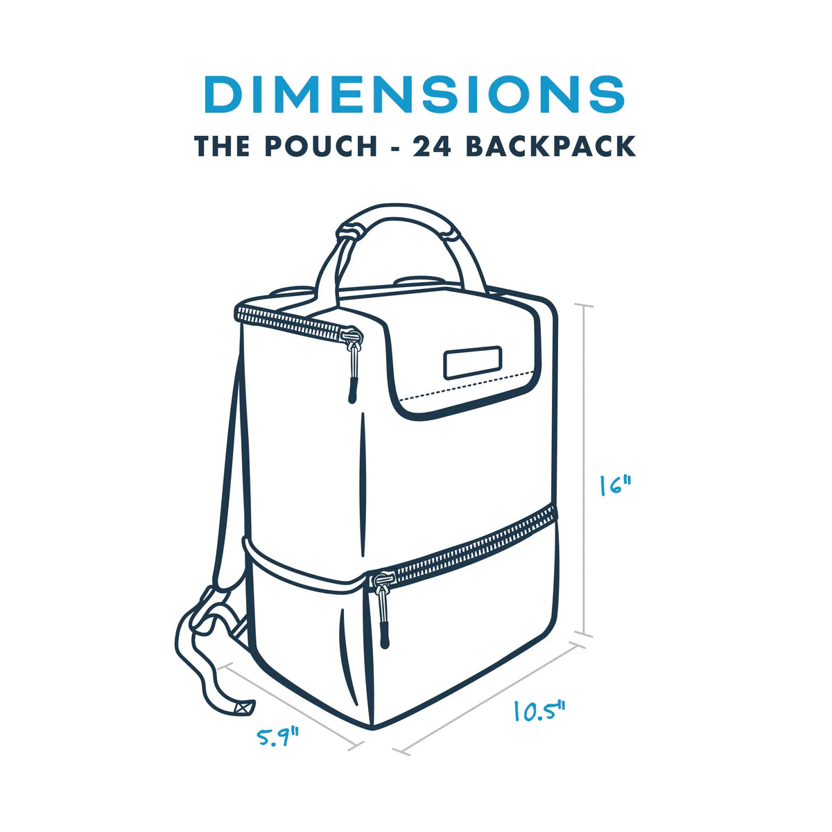 Pouch 25 Backpack Cooler - Midnight