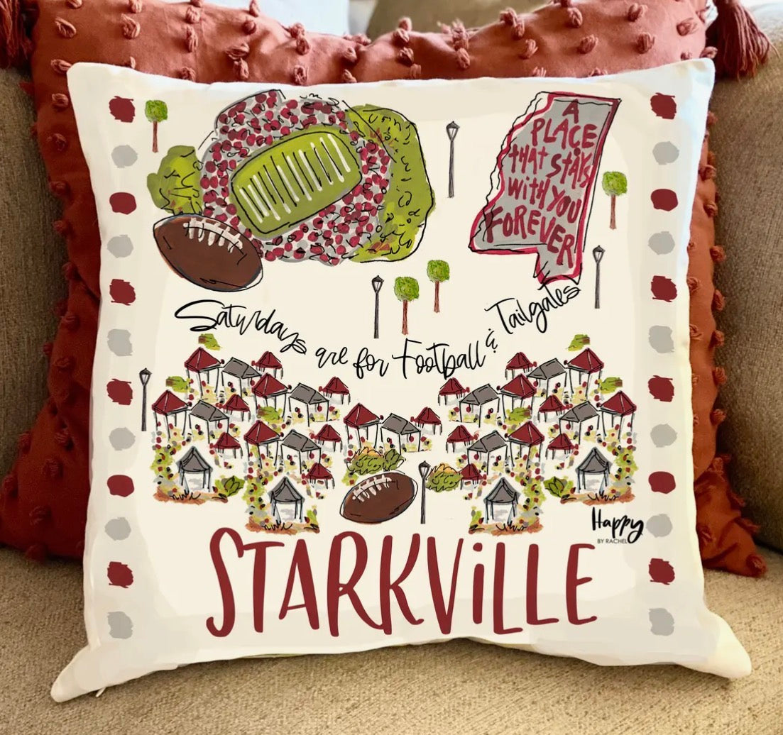 Starkville, Ms Double Sided Pillow