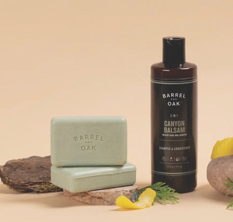 Barrel & Oak Exfoliating Bar Soap - Canyon Balsam