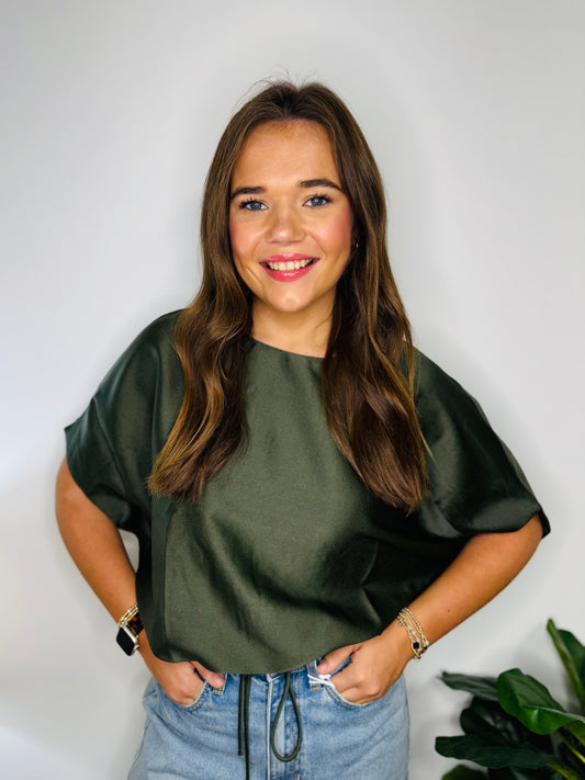 Better Believe It Top - Olive Green