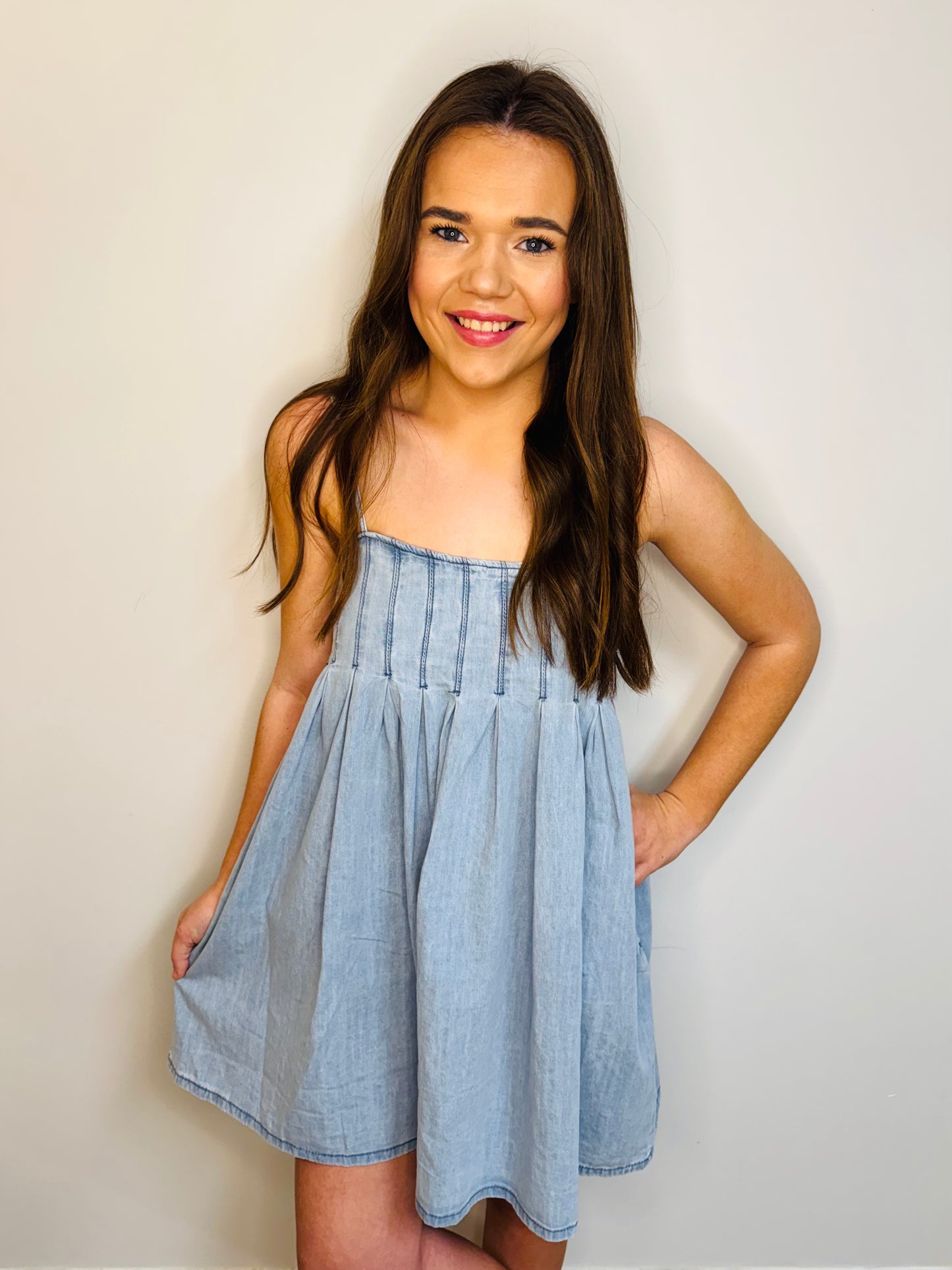 Chasing Summer Denim Dress