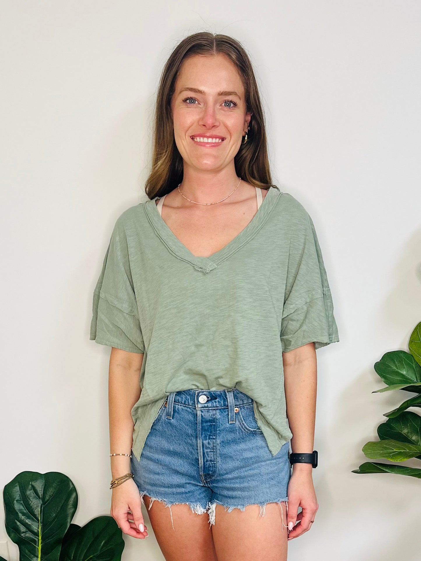 Easy Breezy Tee - Sage
