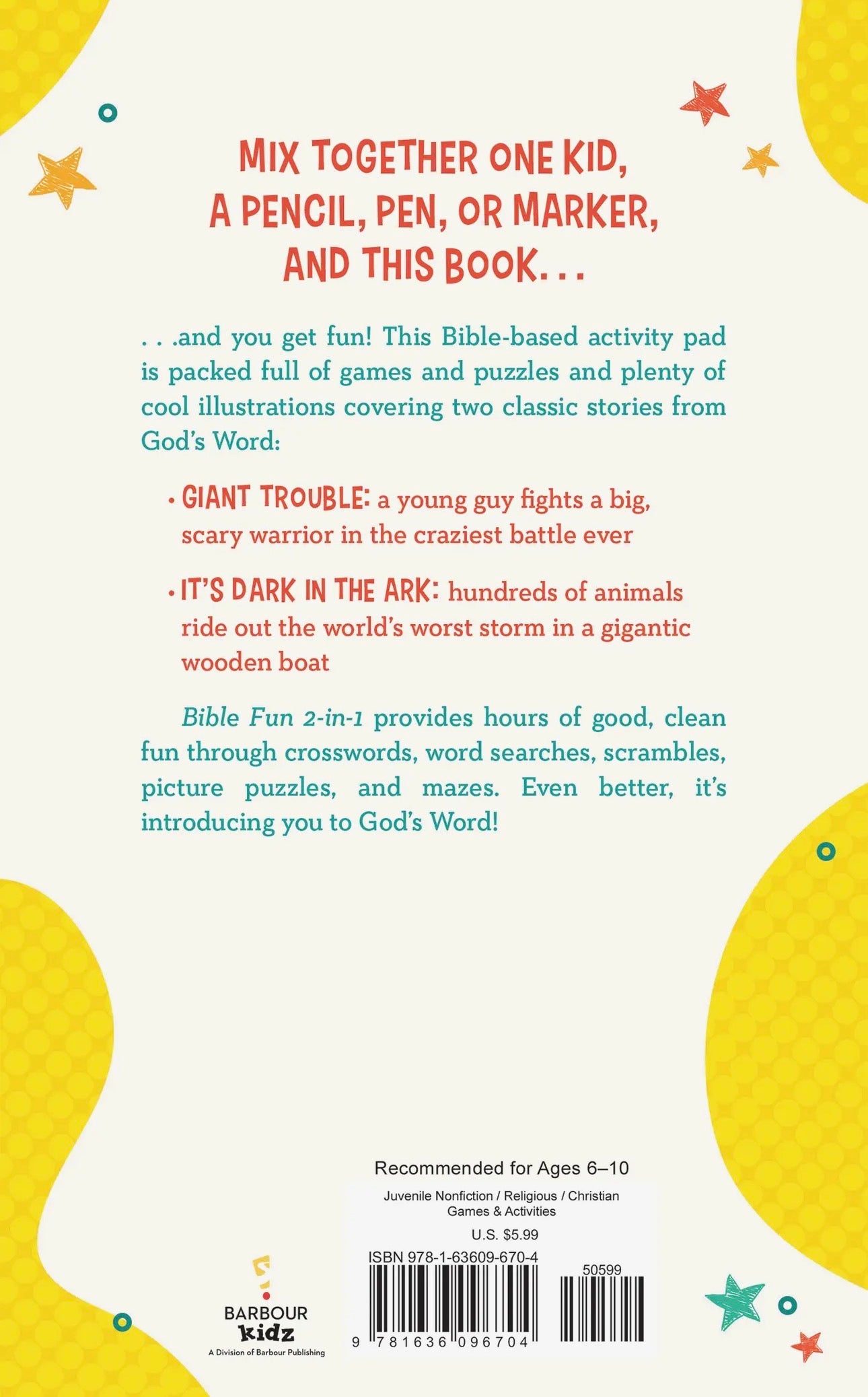 Bible Fun 2-in-1, by Barbour Publishing