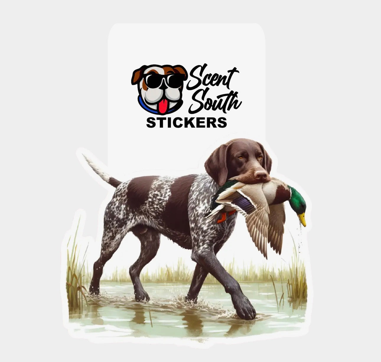 Scent South Sticker - Duck Dog