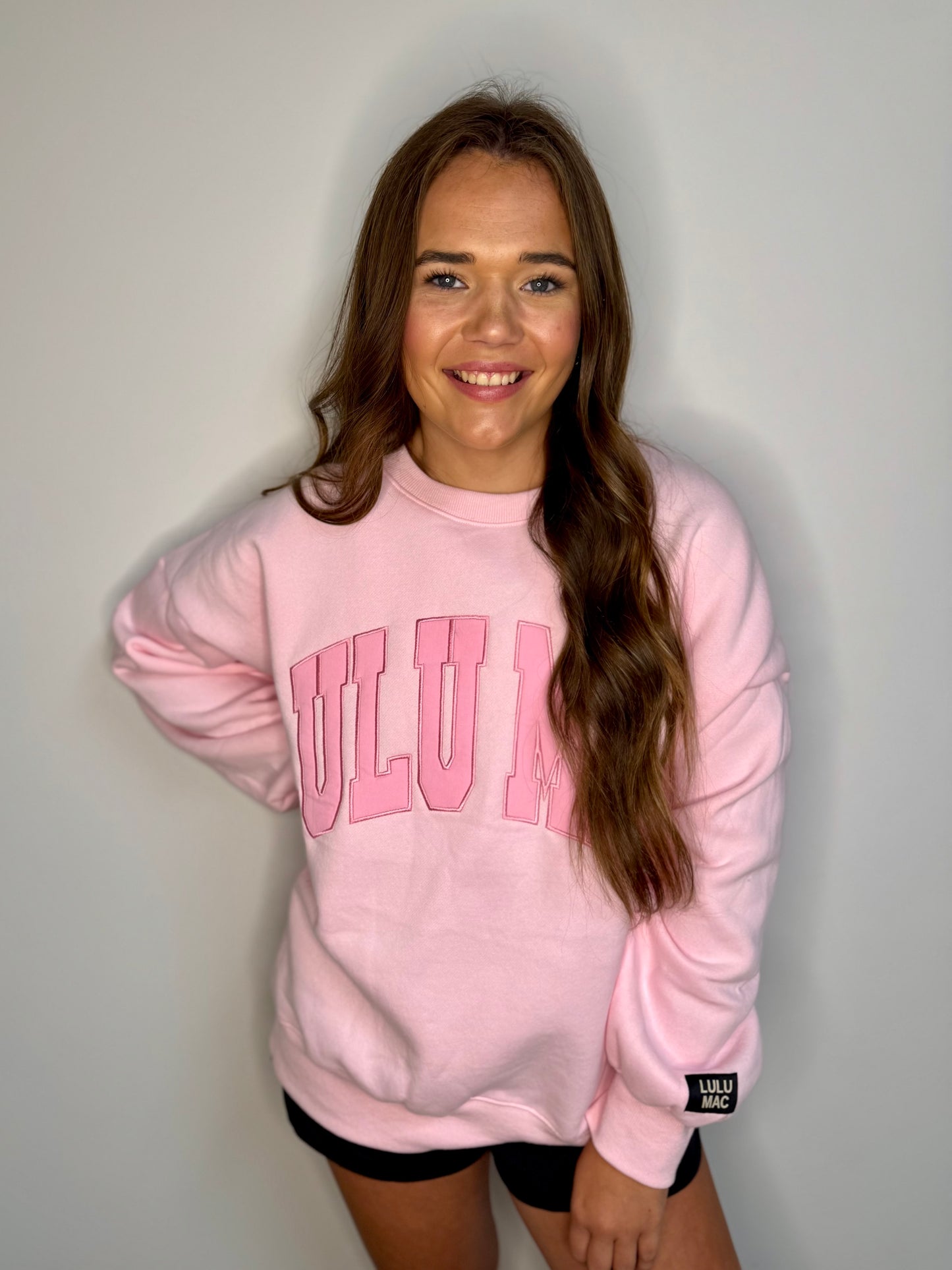 Lulu Mac Embroidered Sweatshirt - Pink