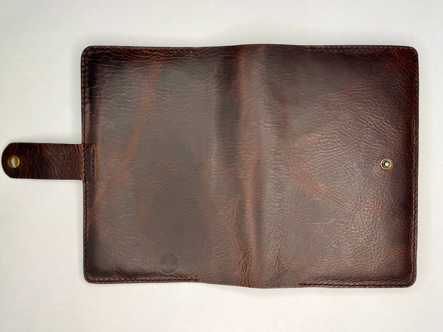 Italian Leather Notebook - Waxy, Tobacco