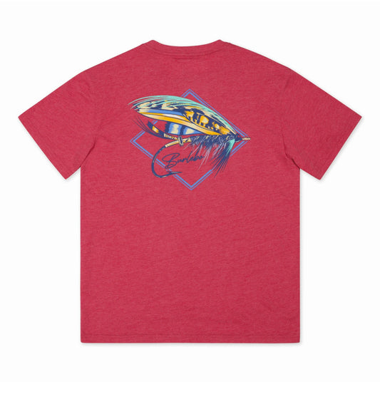 Big Fly Tee - Heather Crimson