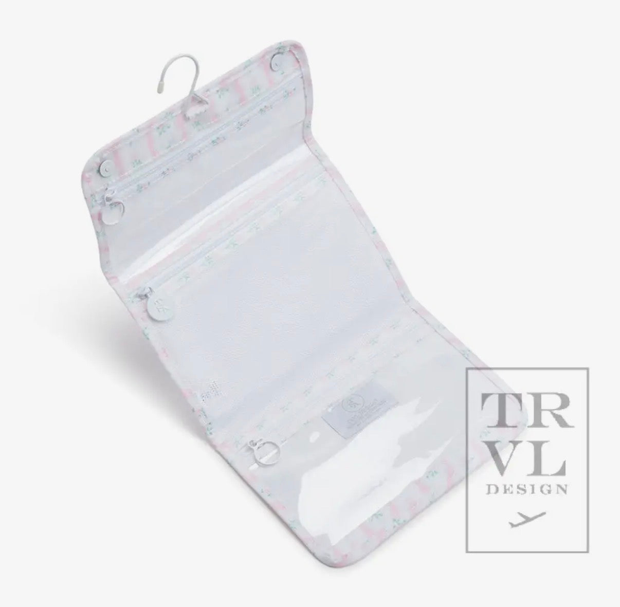 Mini Rollup Hanging Bag - Ribbon Floral Pink