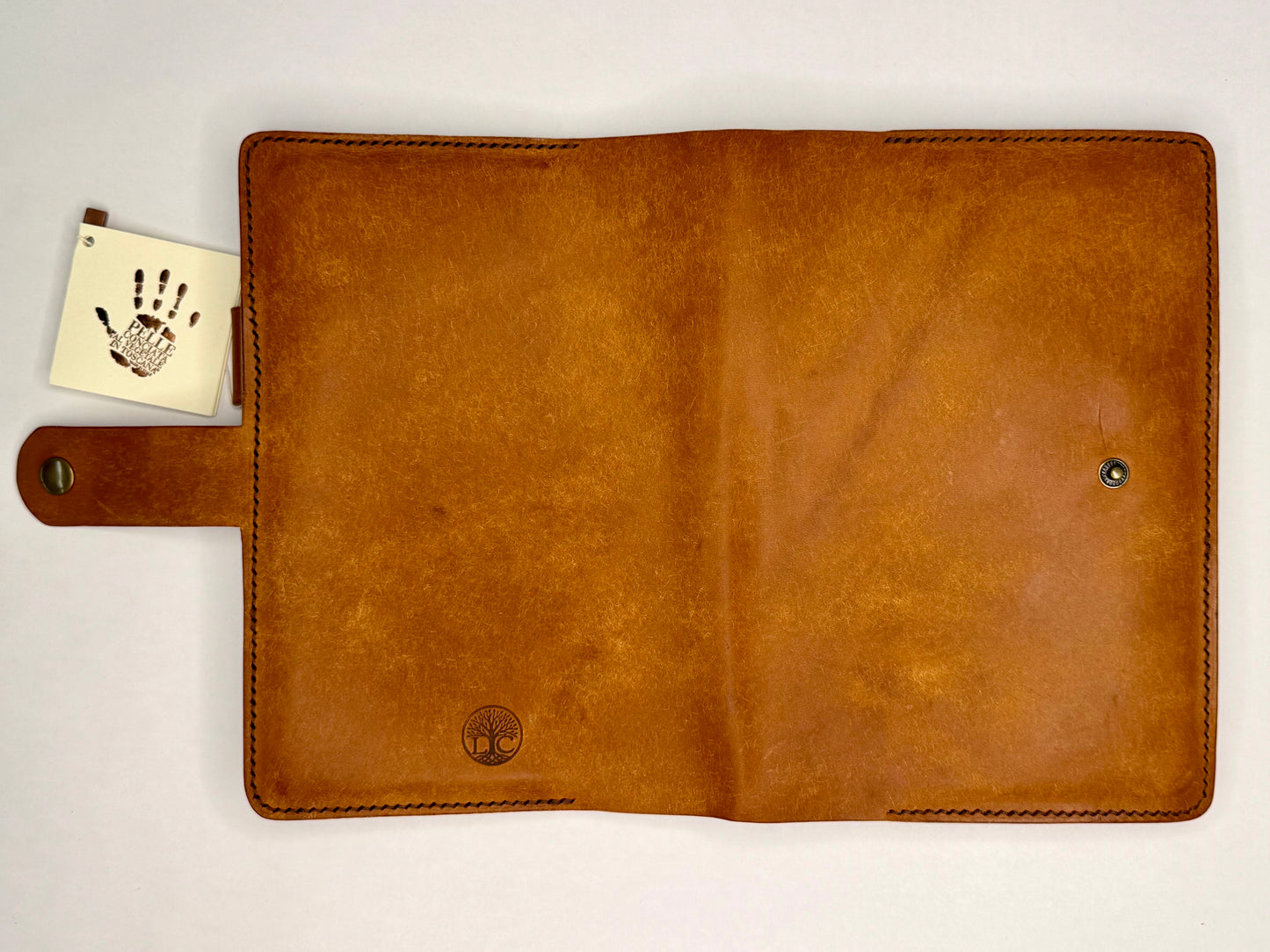 Italian Leather Notebook - Pueblo, Cognac