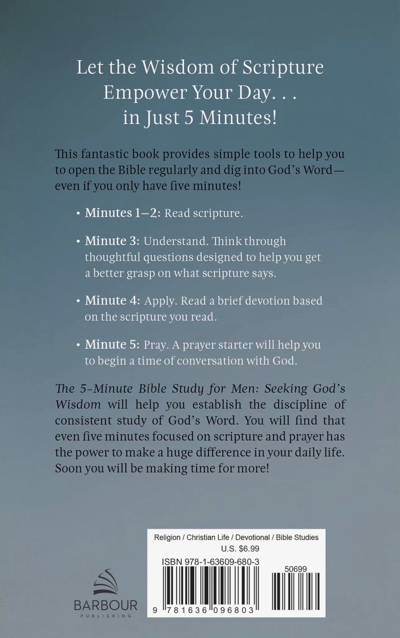 The 5-Minute Bible Study For Men:
Seeking God's Wisdom