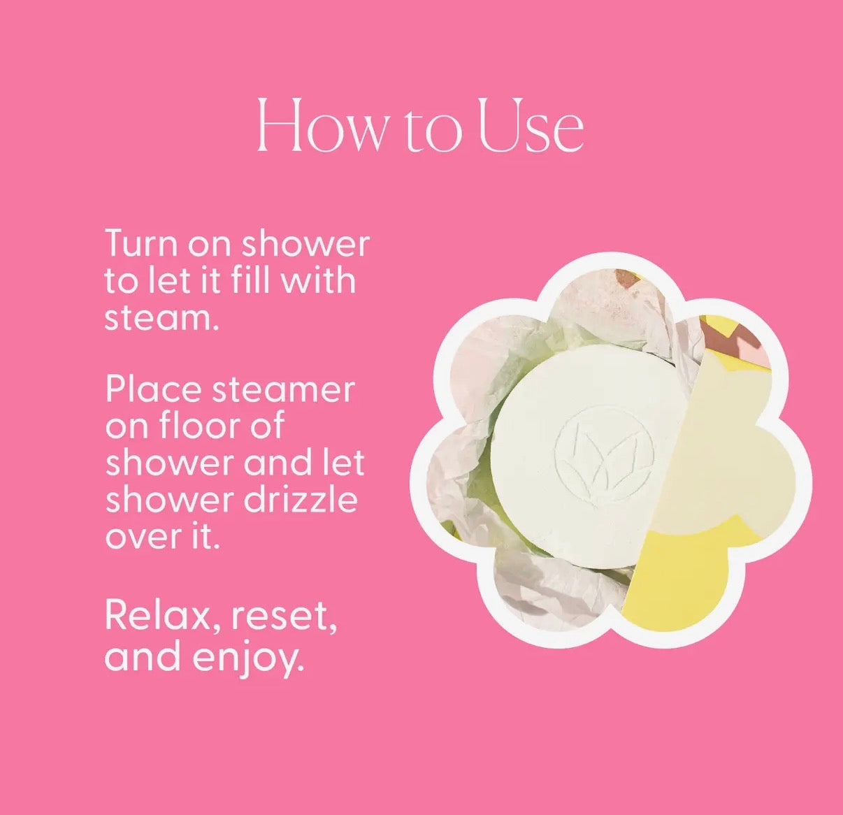 Water Lily & Linen Shower Steamers