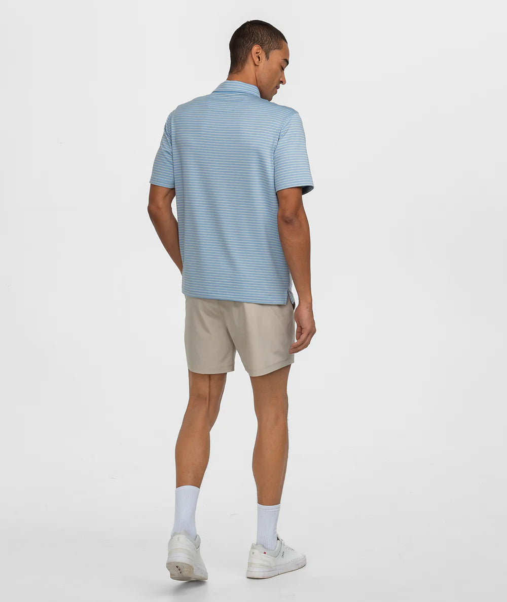Scoreboard Stripe Polo - Tidewater
