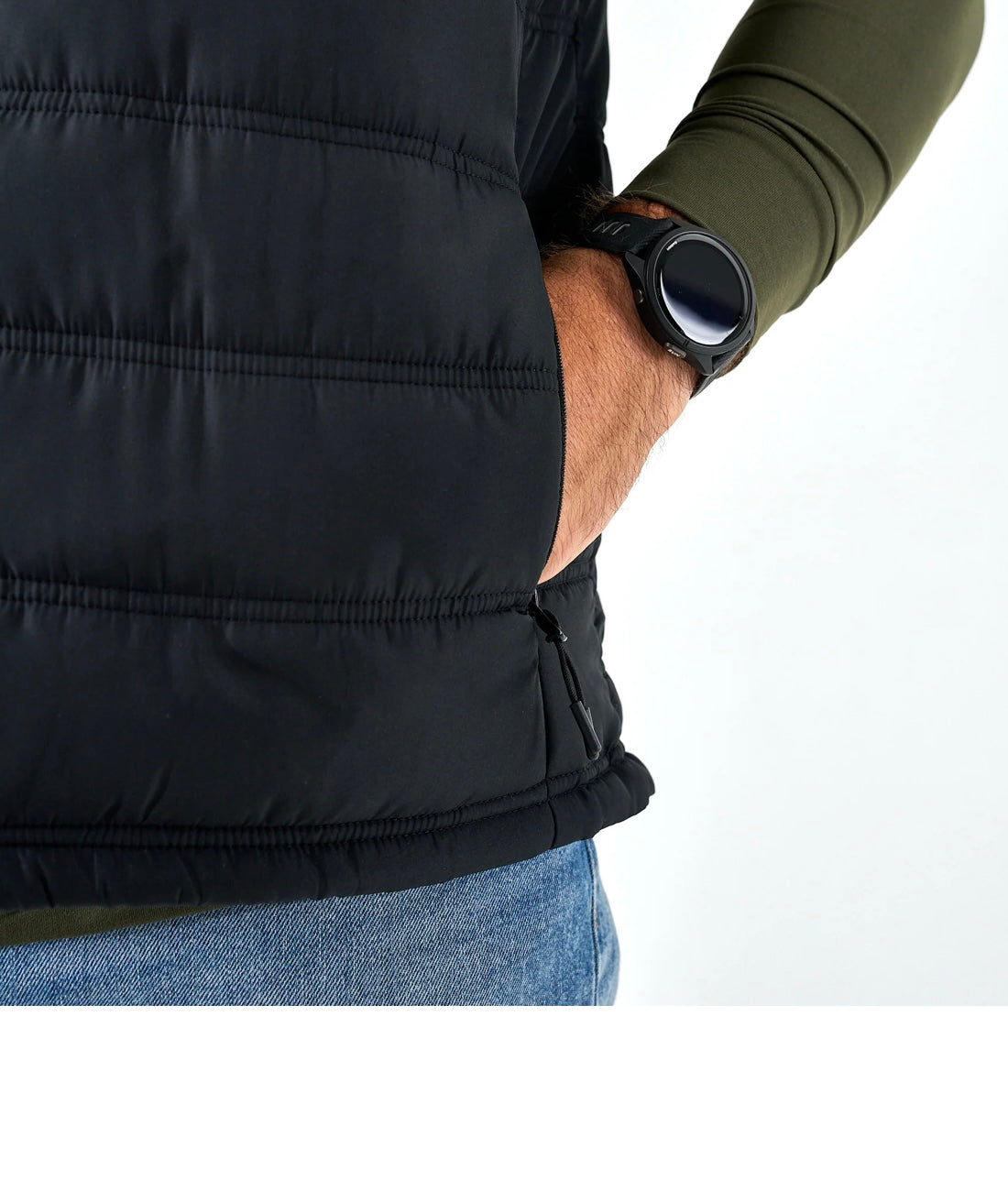 Burlebo Puffer Vest - Black