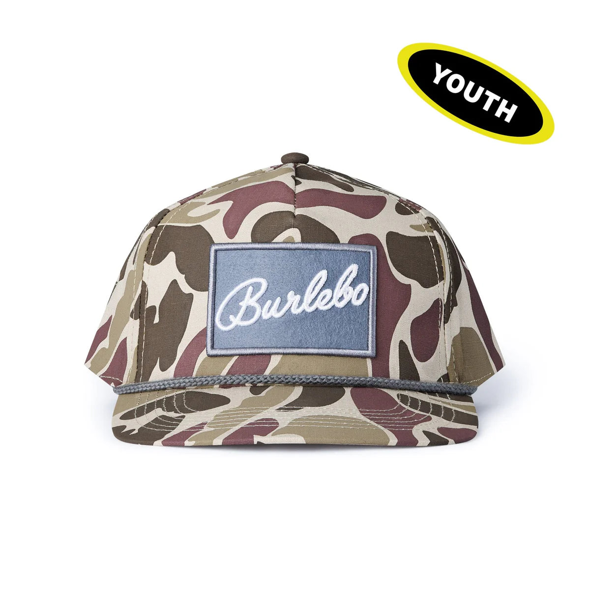 Burlebo Youth Hat - Grey Patch Camo