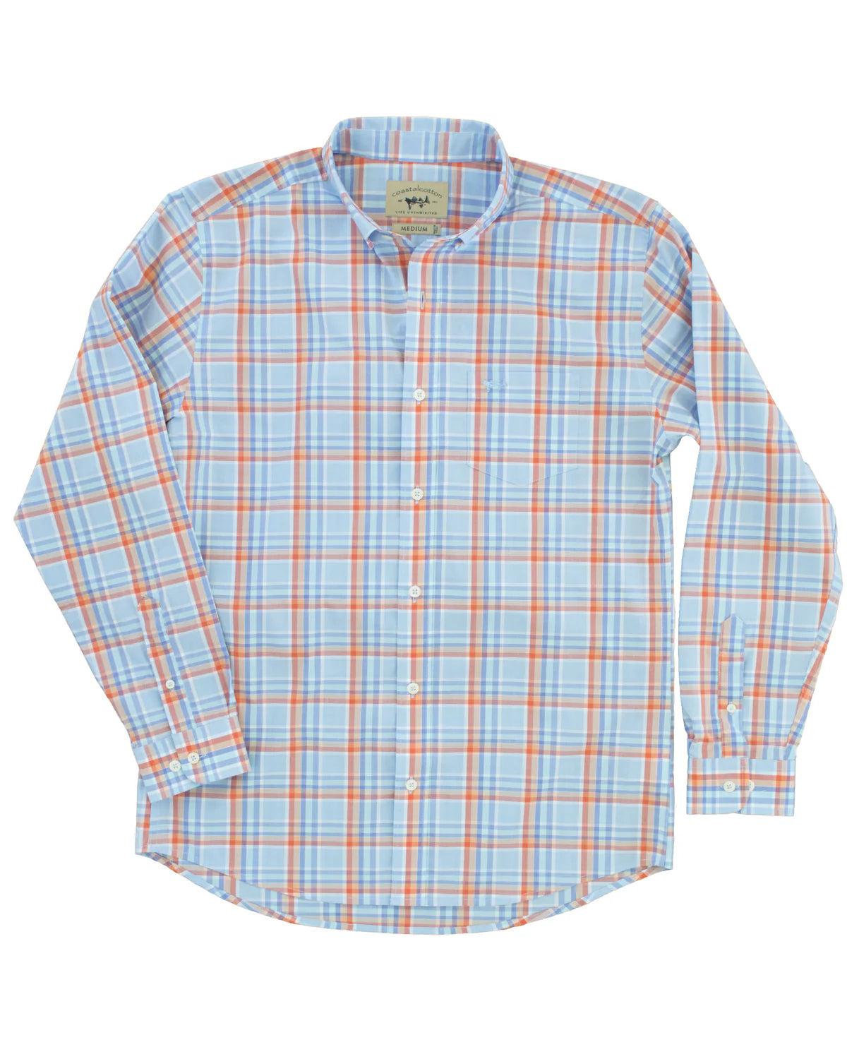 Watercolor Plaid Button Down