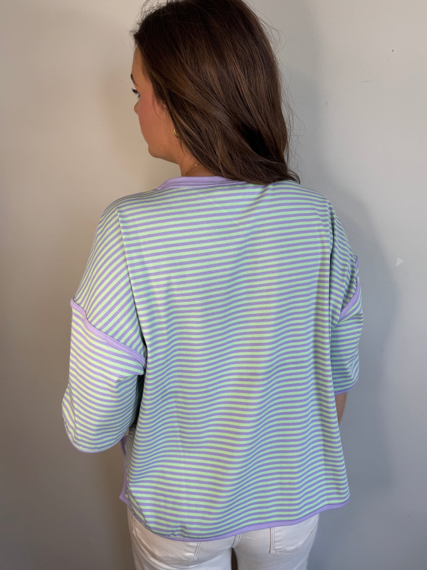 Seaside Picnic Tee - Lavender/Lime
