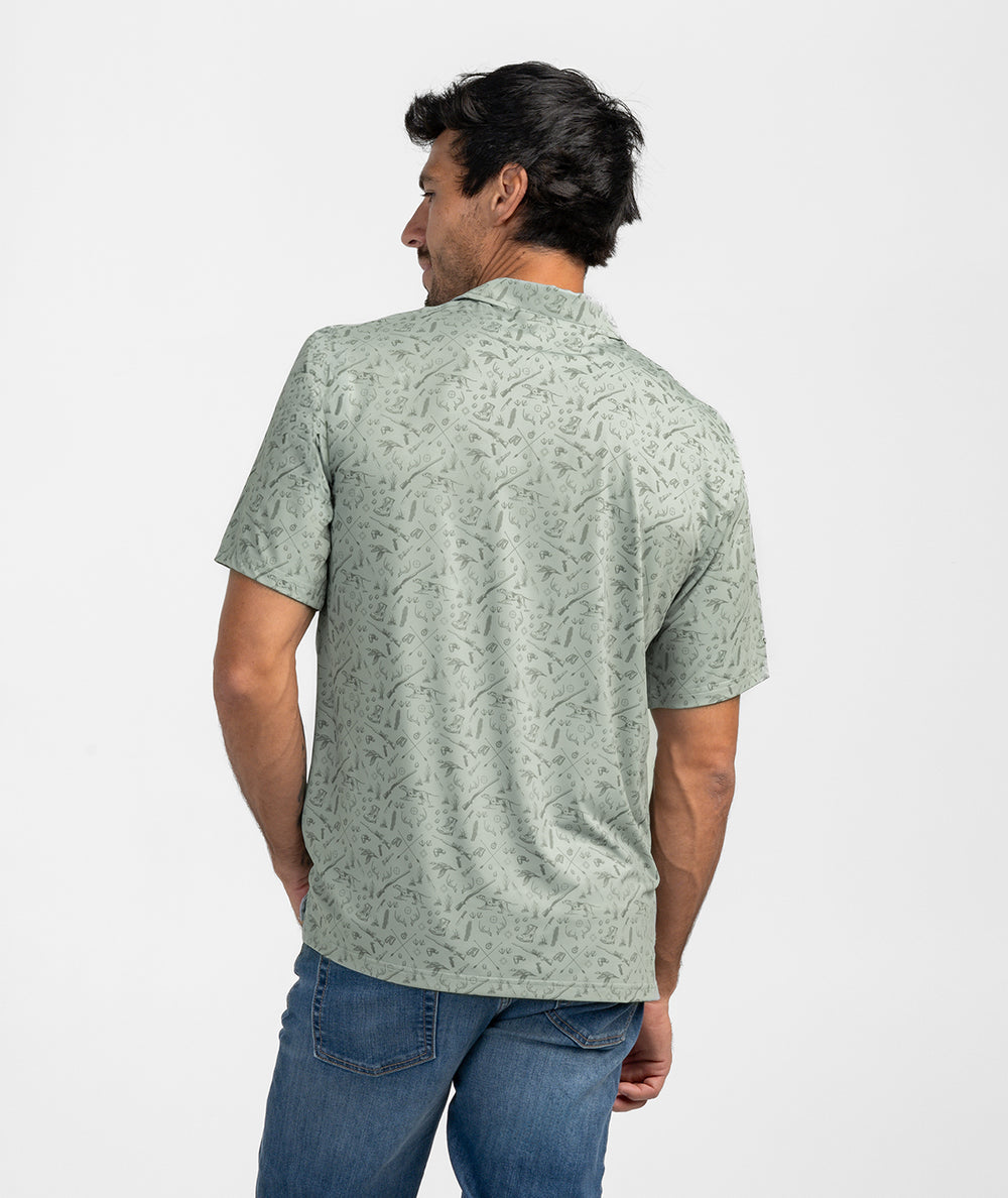 Quack n Rack Printed Polo