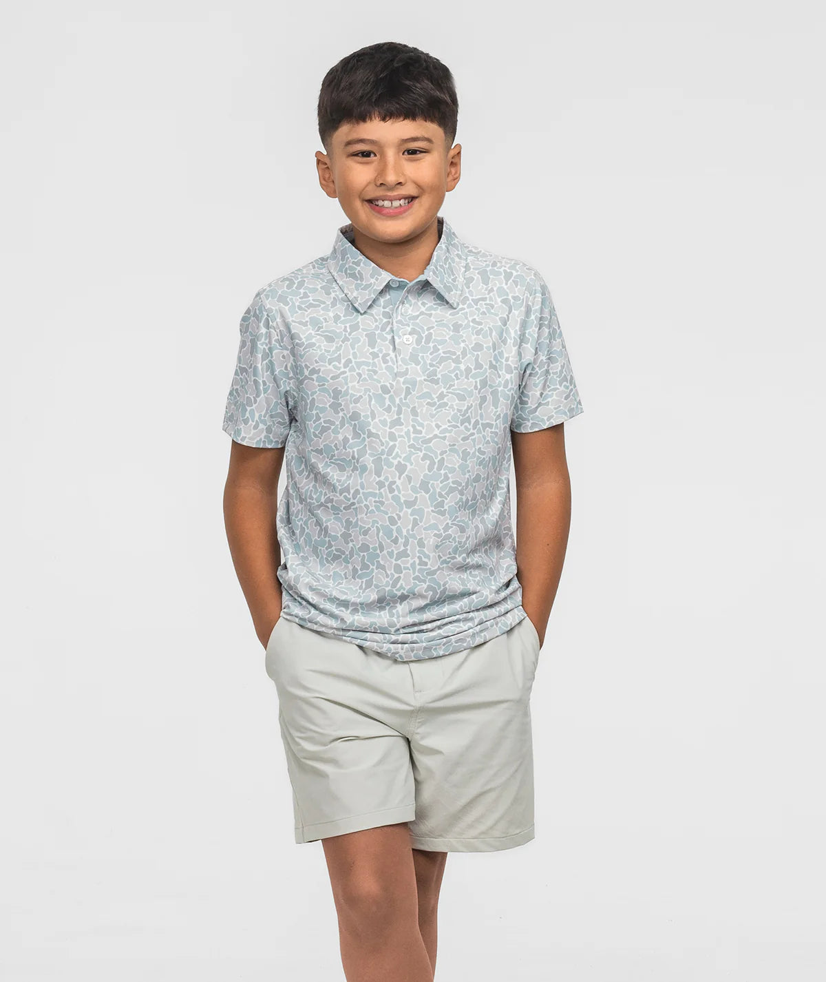 Youth Hunters Hideaway Polo - Pale Drift