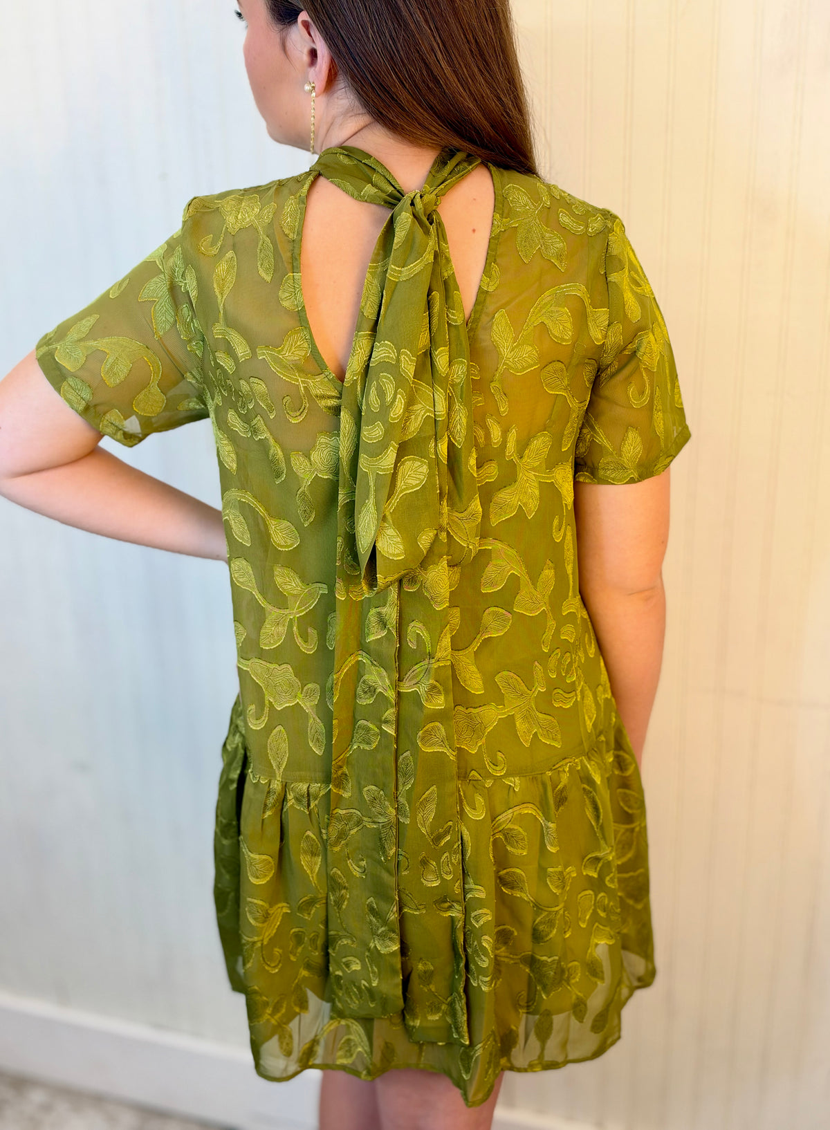 Flourish In Style Dress - Chartreuse