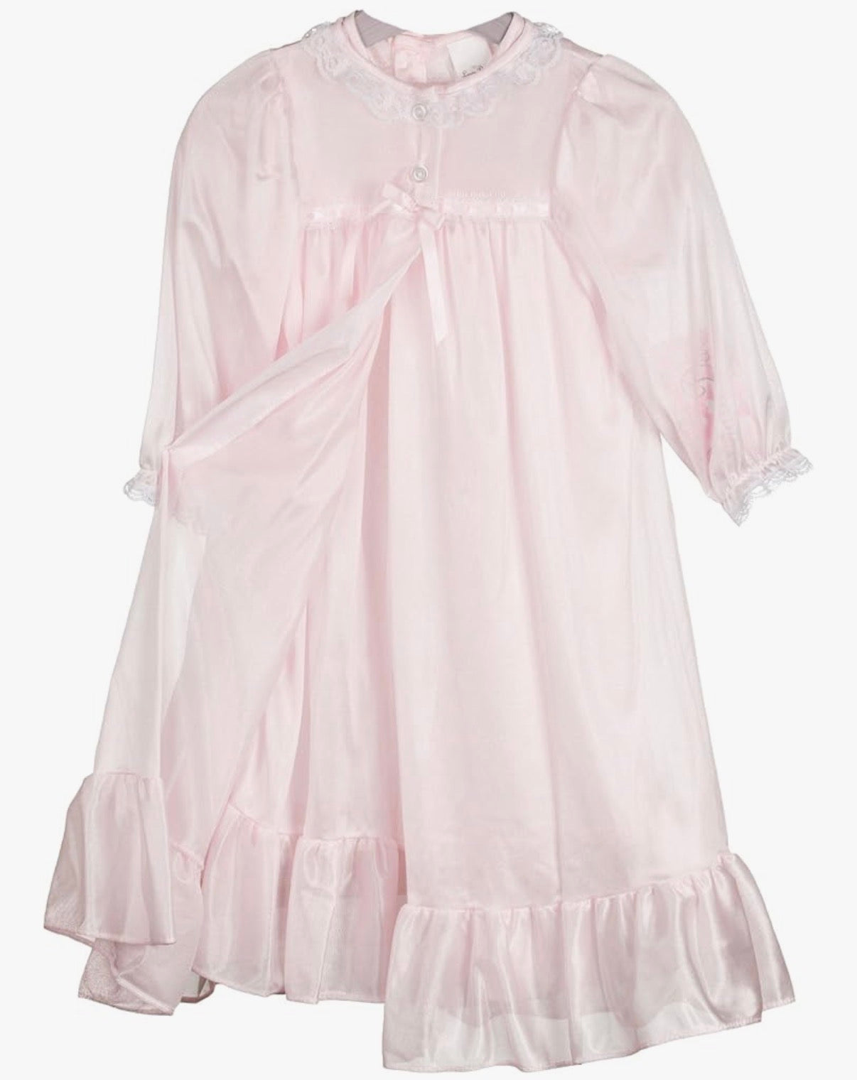 Pink Traditional Peignoir Set