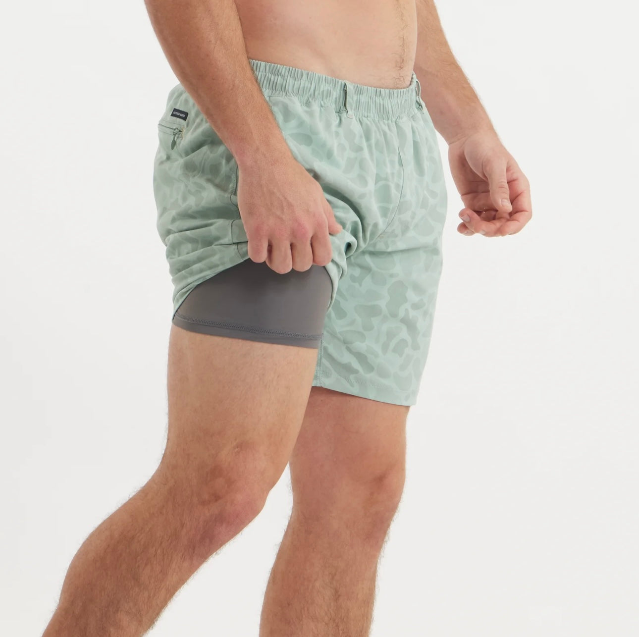 Billfish Lined Performance Short - Camo