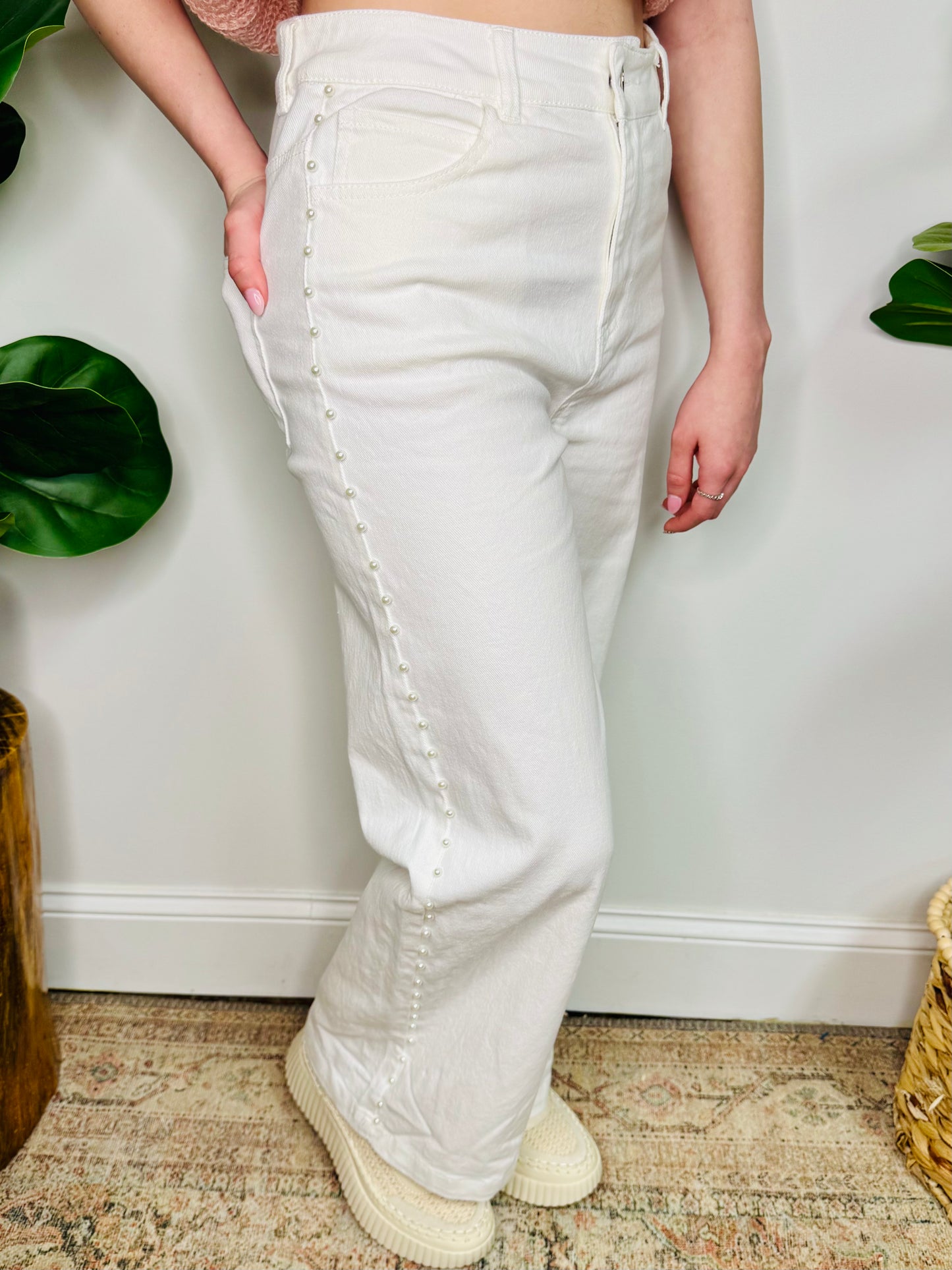 Pearl Accent White Denim