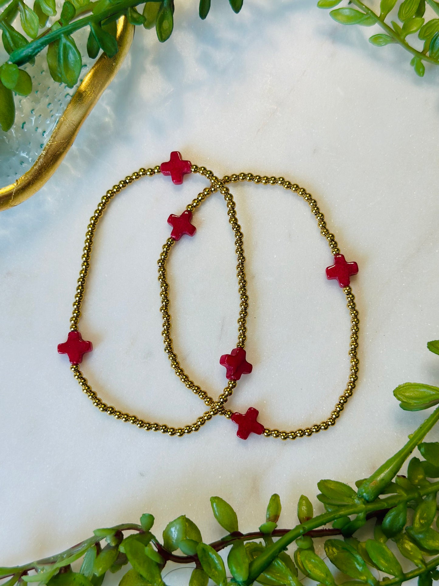 Faith Beaded Cross Bracelets