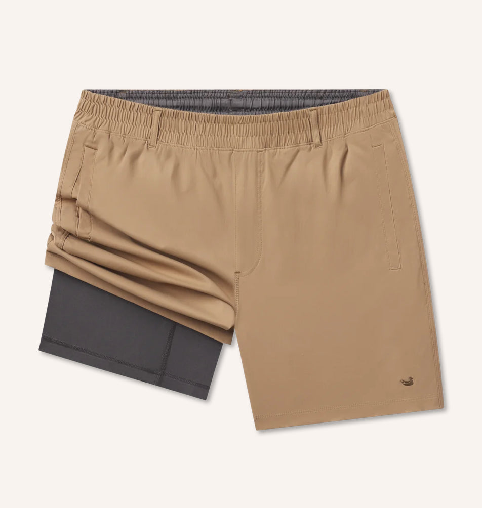 Billfish Lined Performance Shorts - Field Khaki