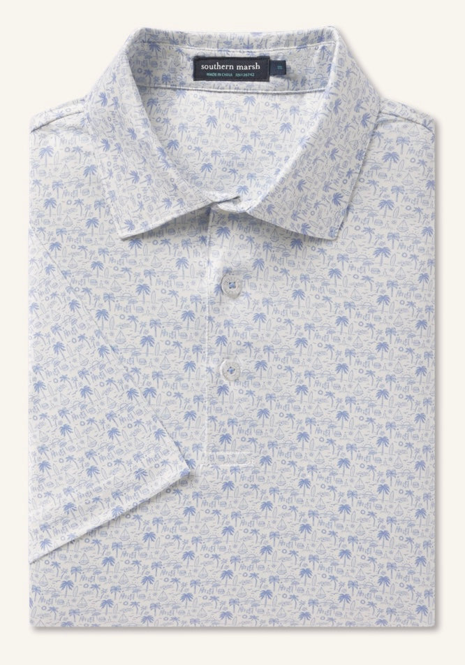 Flyline Performance Polo - Summertime Blues