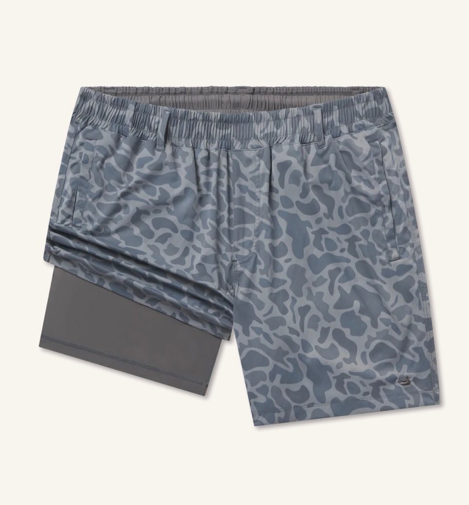 Billfish Lined Performance Shorts - Camo