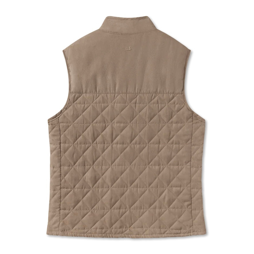 Lawrence Quilted Vest - Burnt Taupe