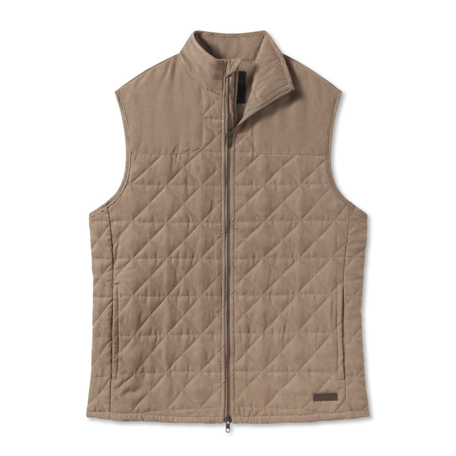 Lawrence Quilted Vest - Burnt Taupe