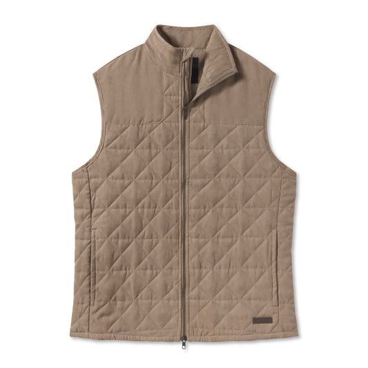 Lawrence Quilted Vest - Burnt Taupe
