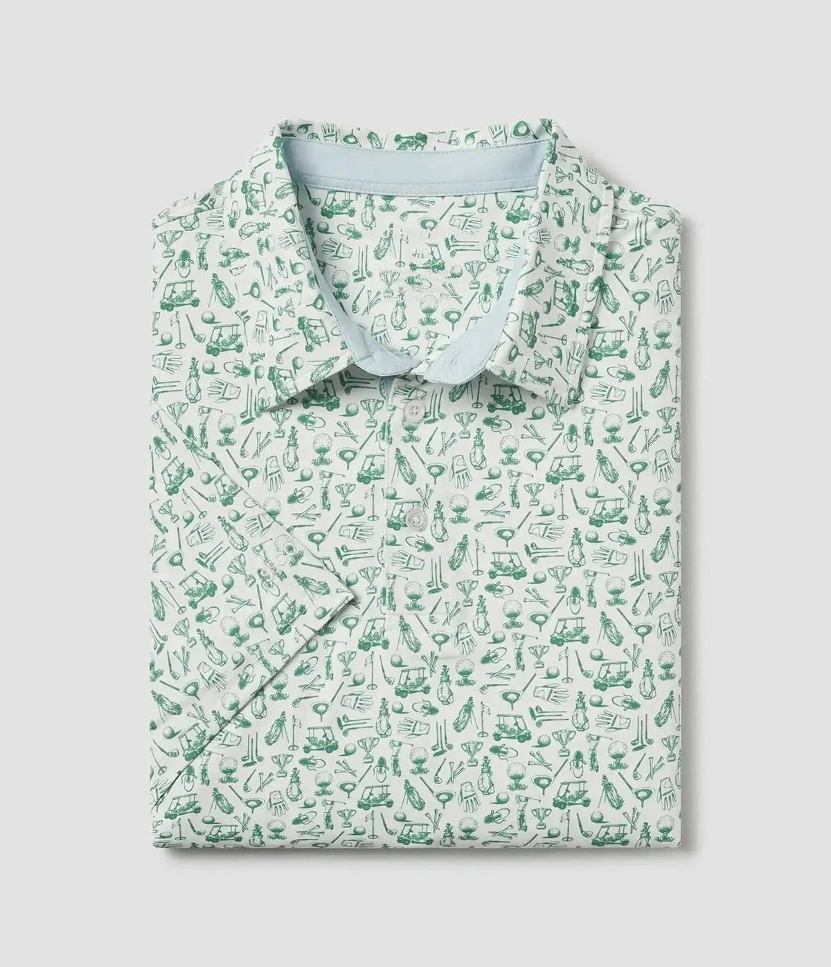 Tapped In Printed Polo - Meadow