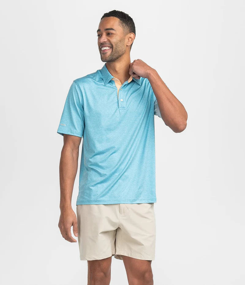 Grayton Heather Polo - Maui Wowie