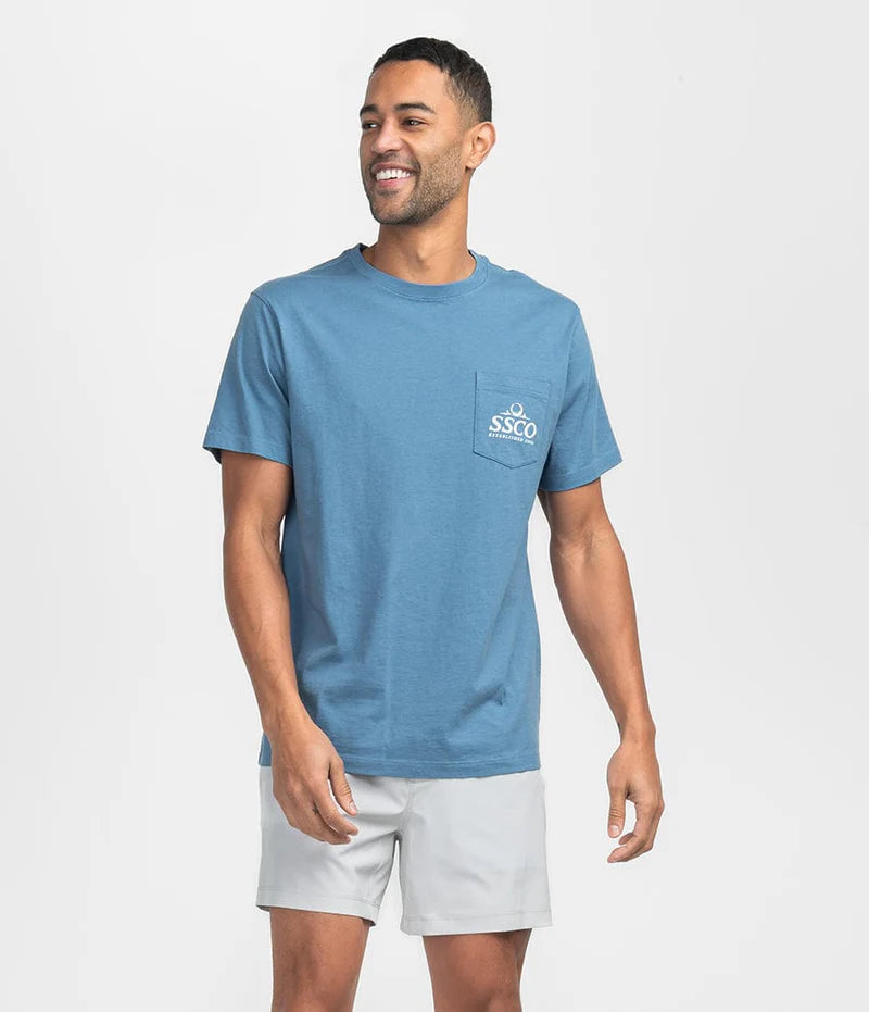 Long Drive Tee - Nautical Blue