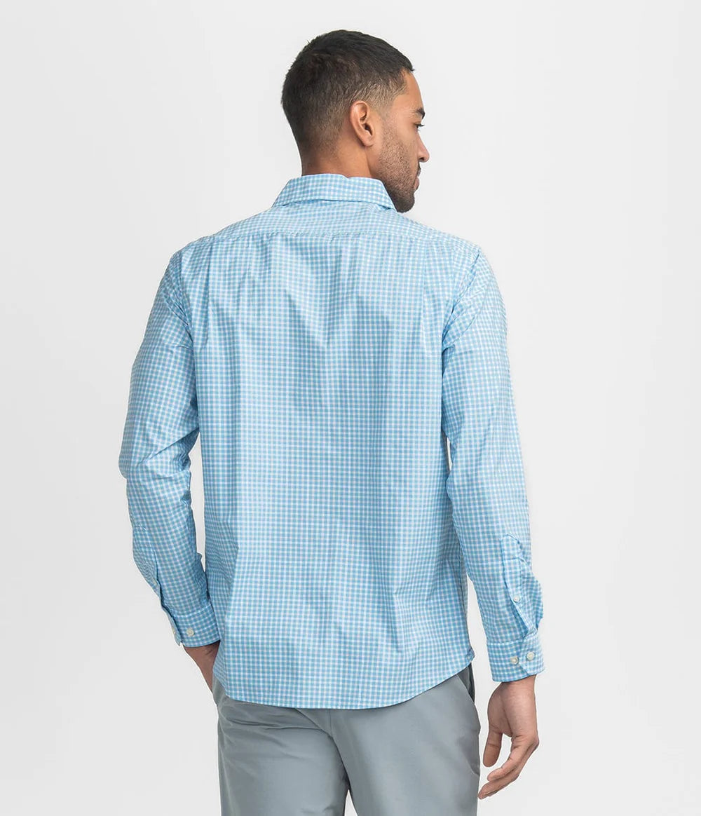 Samford Check LS - Aquaverde