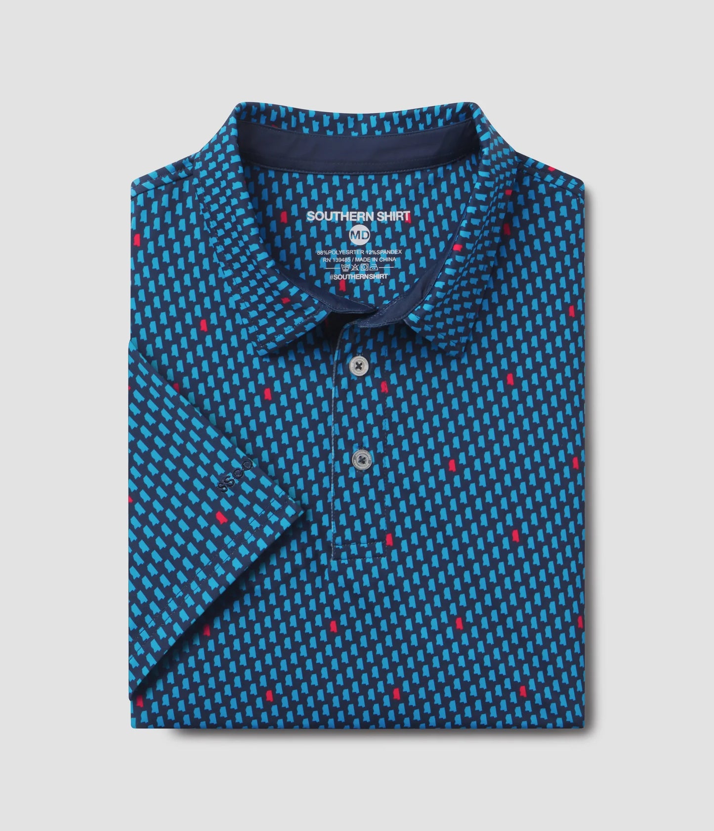 Magnolia State Printed Polo - The Vault