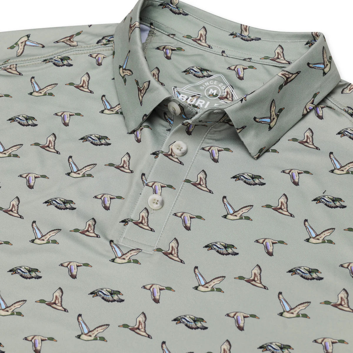 Performance Polo - Flying Ducks - Green