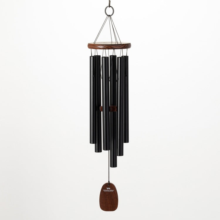 Amazing Grace Chime - Medium, Matte Black Teak