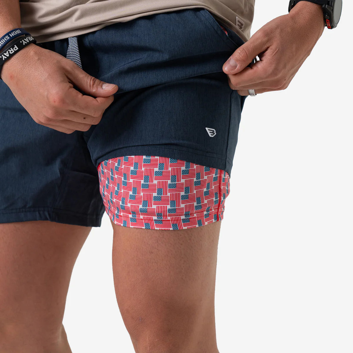Athletic Short - Heather Navy