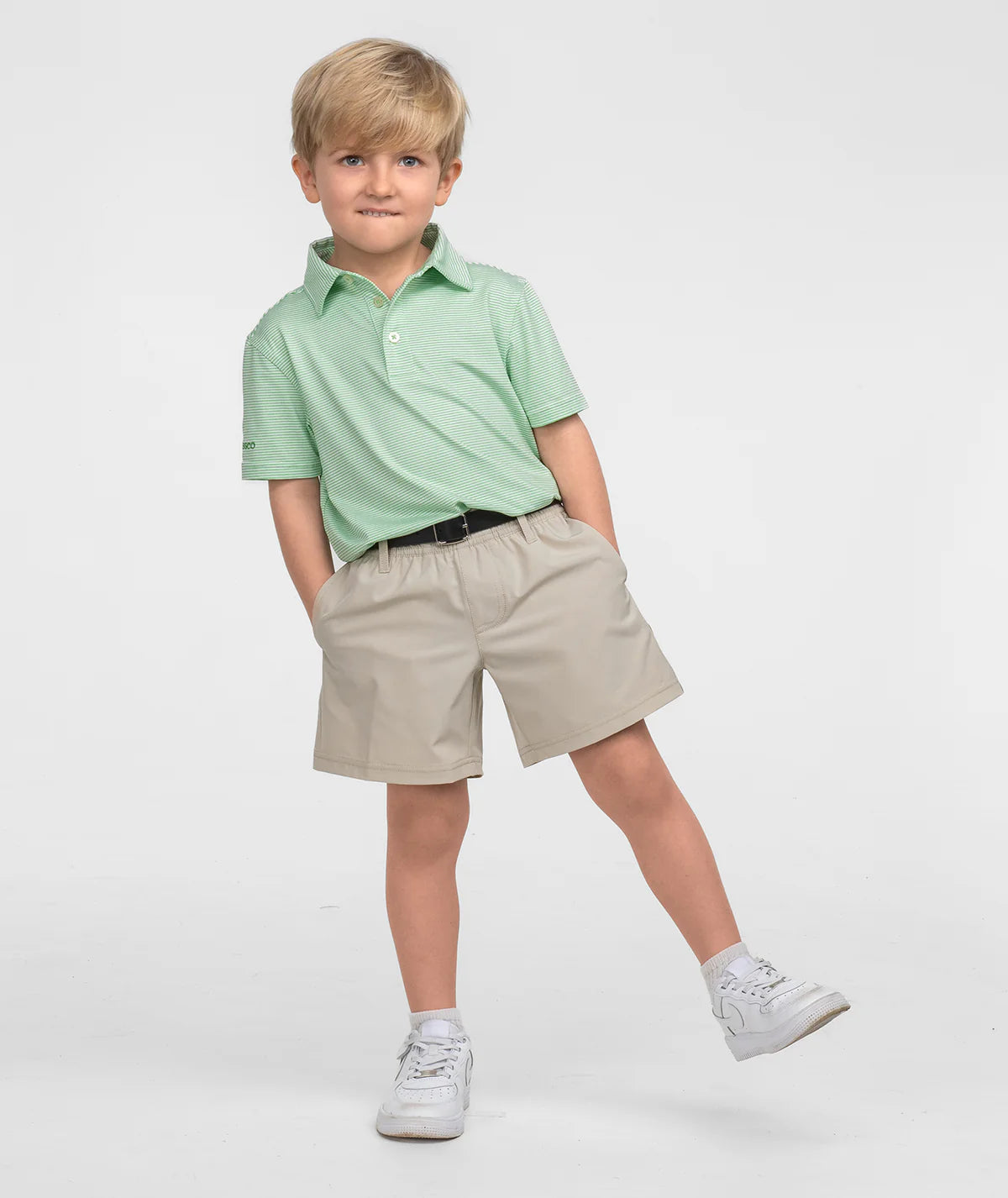 Youth Madison Stripe Polo - Fairway