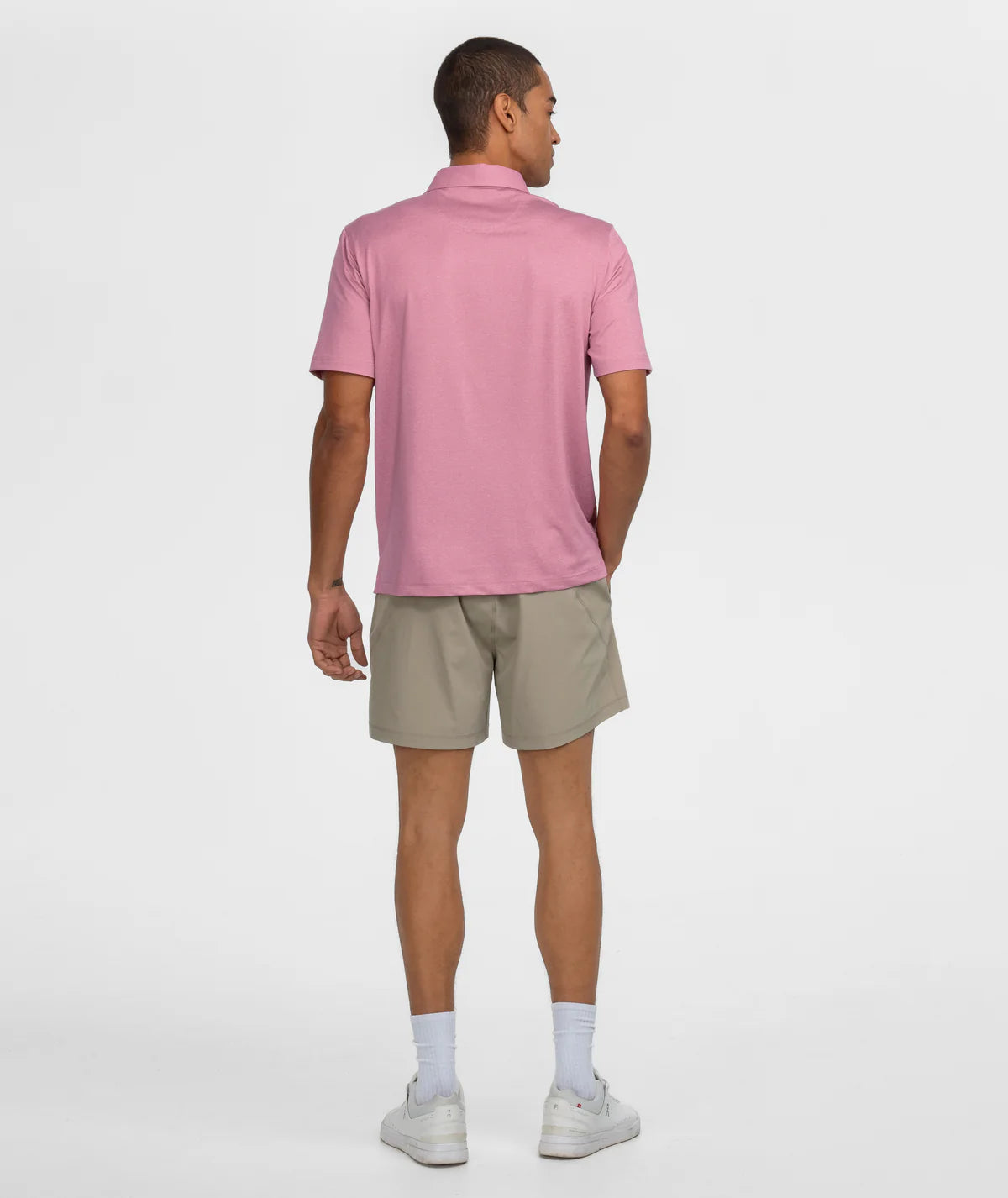 Grayton Heather Polo - Mellow Mauve